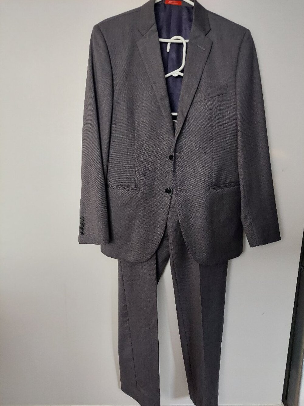 Ermenegildo Zegna Red Saks Fifth Ave Men's 40R 2-PC Suits Trim-fit Charcoal Grey